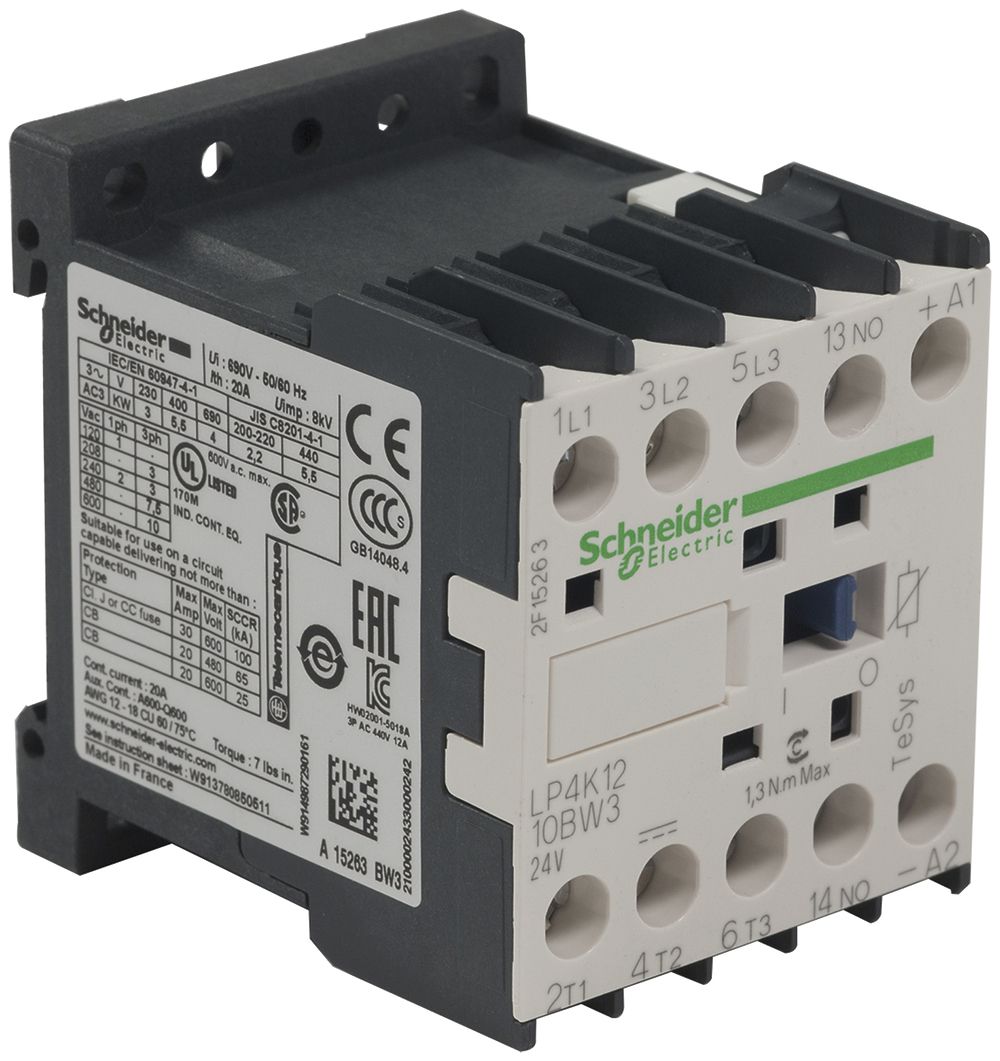Schütz Schneider Electric LP4-K1210BW3 3L/24DC 1S