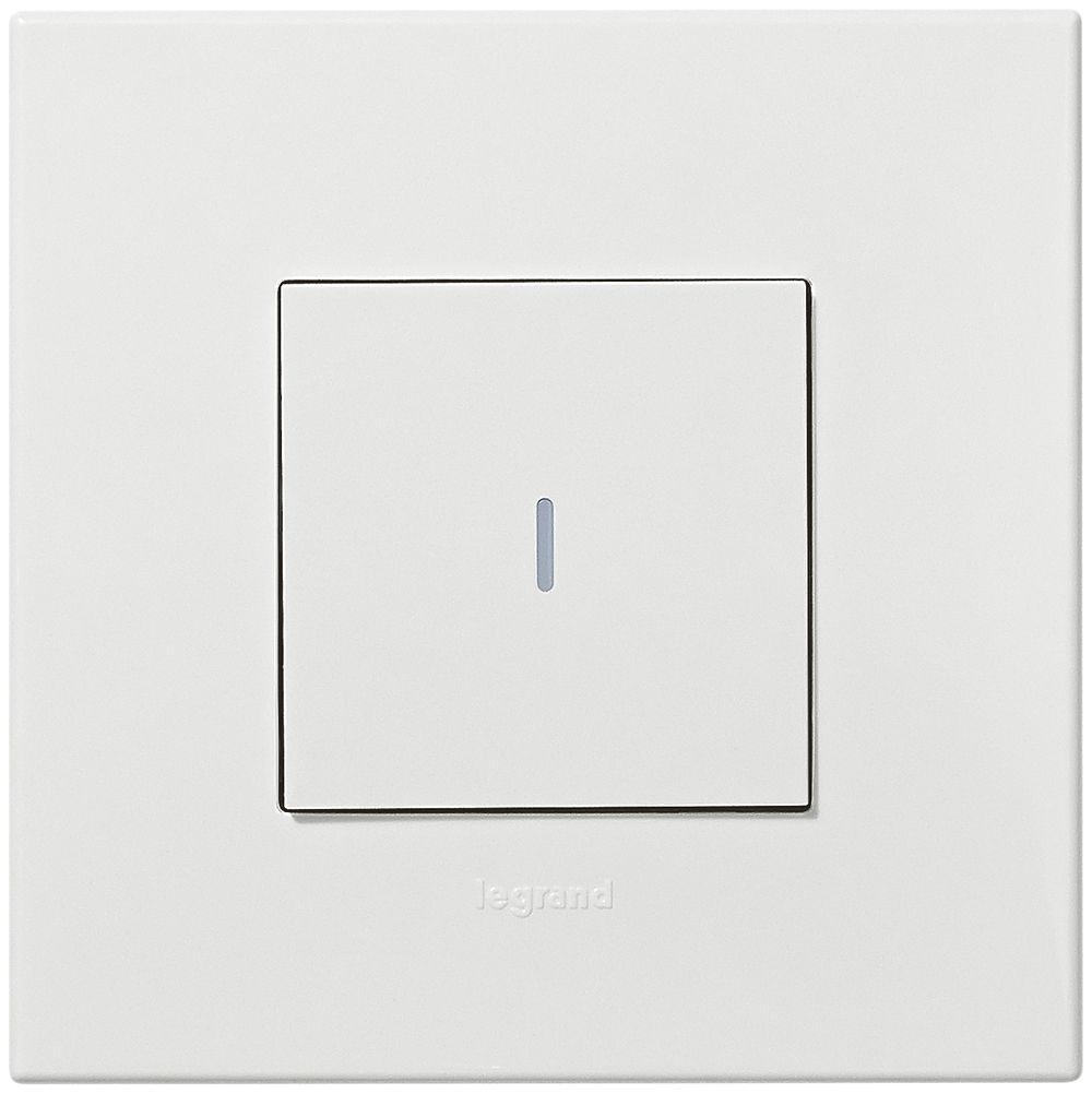 AP-Leucht-Drucktaster ARTEOR, Kontroll, weiss