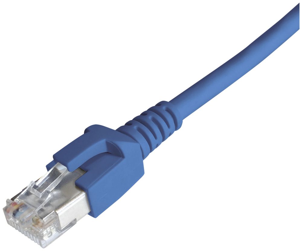 Patchkabel RJ45 Dätwyler 7702 4P, Kat.6A (IEC) S/FTP LSZH, blau, 2m