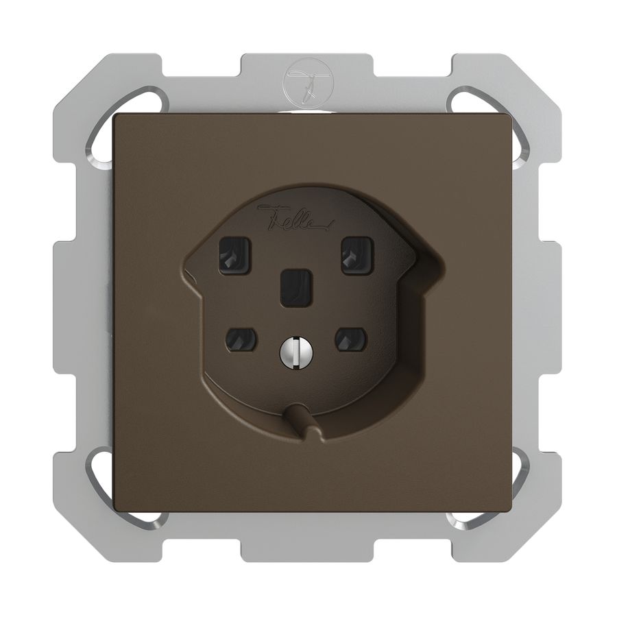 Prise ENC EDIZIOdue T25 16A coffee, bornes à vis