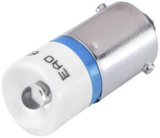 LED single EAO T3 1/4 BA9s 24VAC/DC, 15mA, bleu