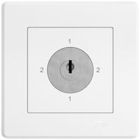 UP-Drehschalter EDIZIO.liv SNAPFIX® 3/1L Sicherheitsschloss&2 Schlüsseln ws