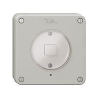 Pulsante KNX NUP 1× NEVO RGB con sensore di temperatura, grigio chiaro