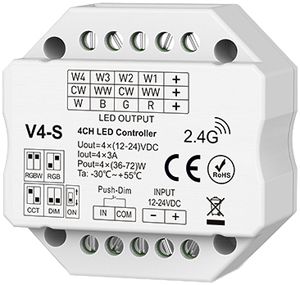 Funkempfänger DOTLUX IP20 36…72W 12…24V 4×3A