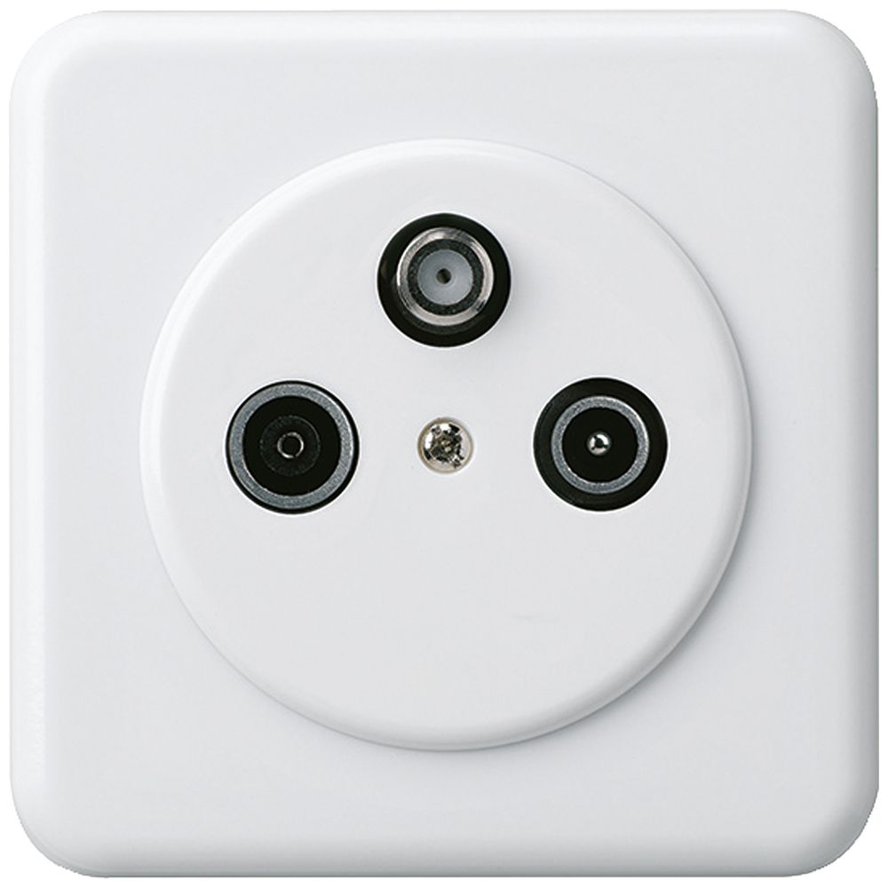 Prise ENC basico TV-R-SAT blanc