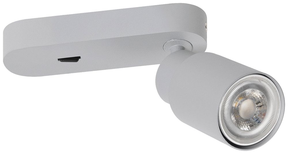 Spot SLV PURI 2.0 Tube CW GU10 1×6W DIM Ø55×150×87mm grau