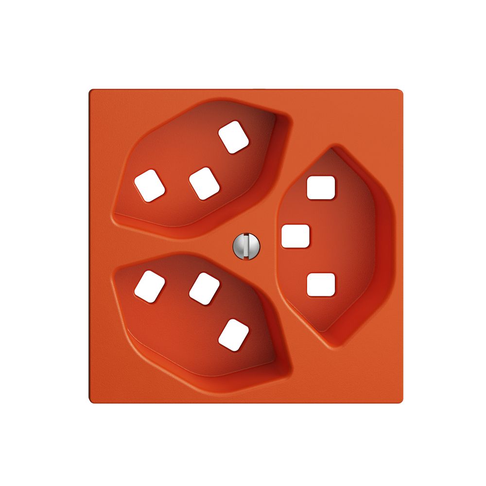 Frontset EDIZIOdue orange 60×60mm 3×T23