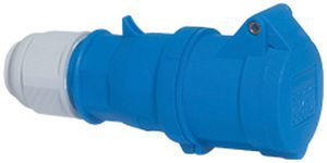 Prise mob.CEE Bals 3P 16A 230V 6h bleu IP44 nick.Quick C.