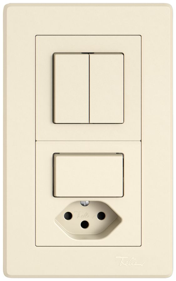 Combinazione INC EDIZIO.liv SNAPFIX® 2×1 156×96mm sch 1/3+3/1L+sch 3/1L+T13 cr