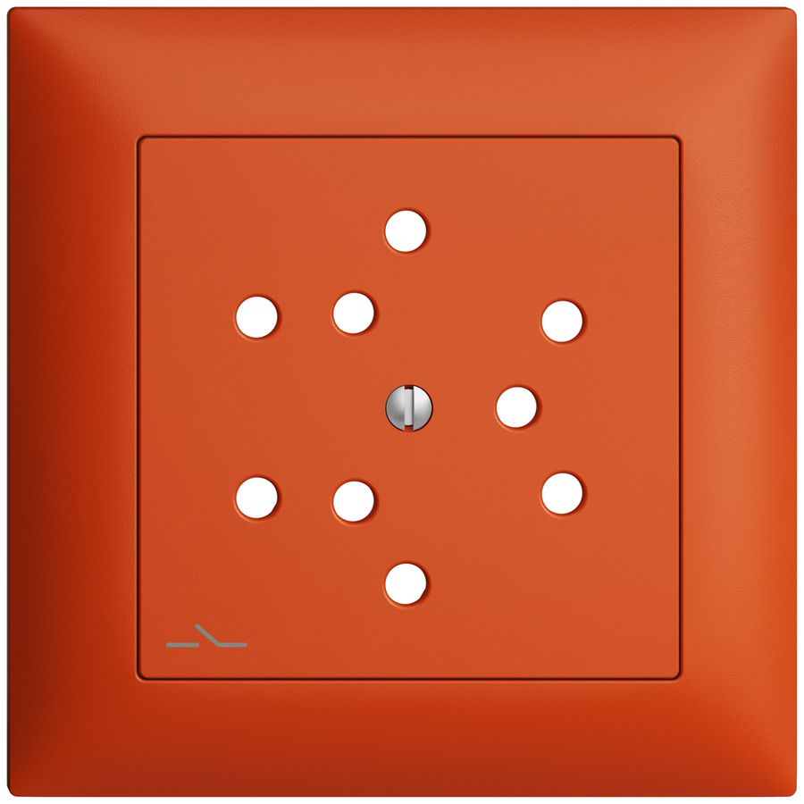 Kit frontal EDIZIOdue orange 88×88mm 3×T12/1