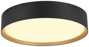 LED-Deckenleuchte SLV DECONA 30 17W 1680lm 930/940 IP44 DIM Ø300mm schwarz/gold