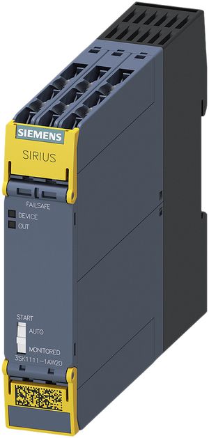 Dispositif de sécurité Siemens SIRIUS Standard 3SK1 3F/1F 110…240VUC à vis