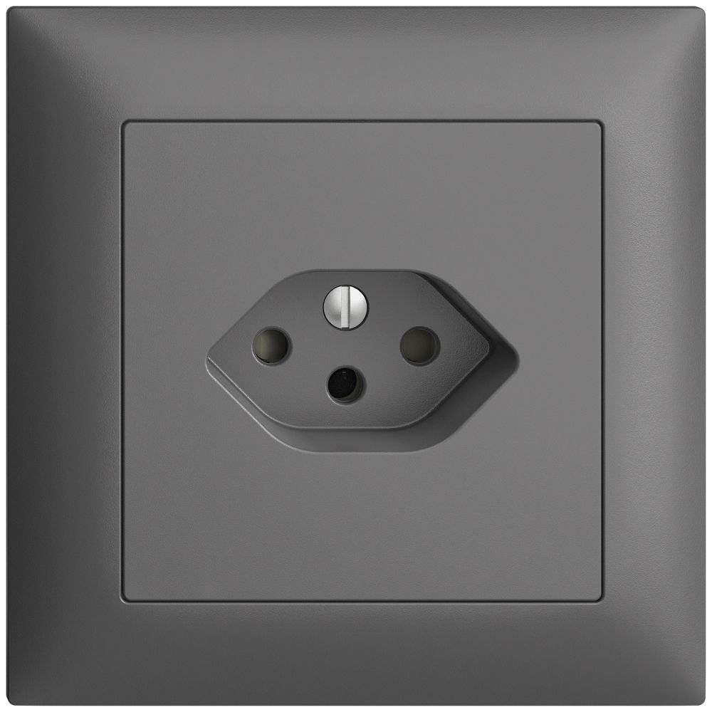 UP-Steckdose EDIZIOdue T13 dunkelgrau