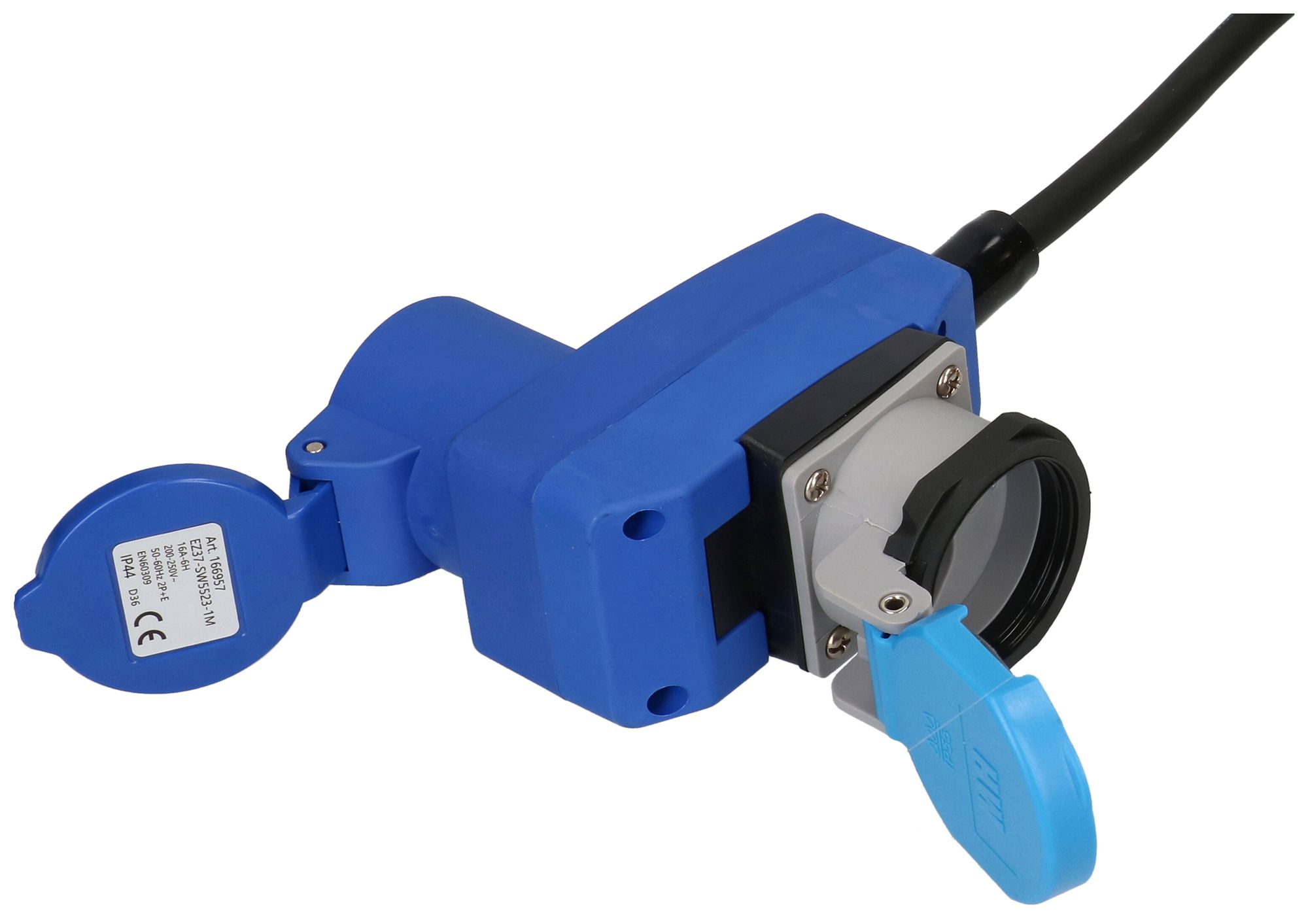 Cavo di prolunga MH EXTEND gomma 16A 250V spina/presa CEE+T23 15m ne