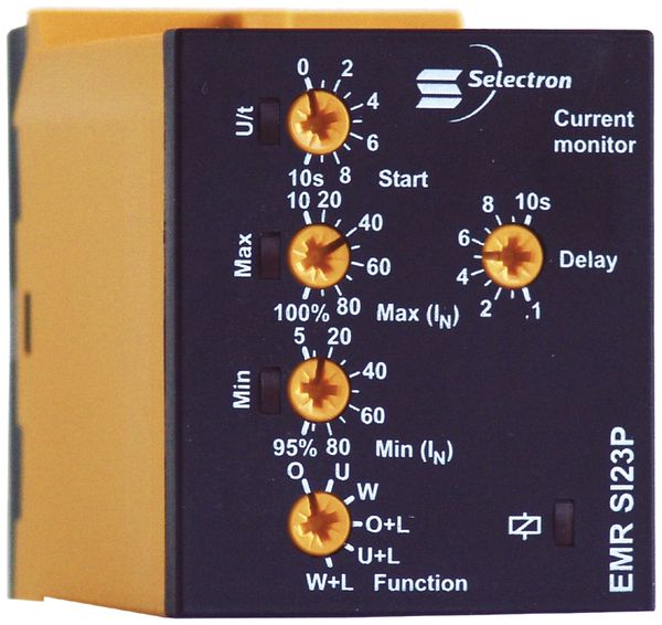 Relais ampèremét.EMR SI23P 2C, 1 phase, 230VAC, 5 A