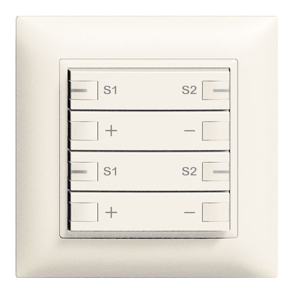 Frontset 2×Dimmer Szene 2K/4T ZEP EDIZIOdue weiss