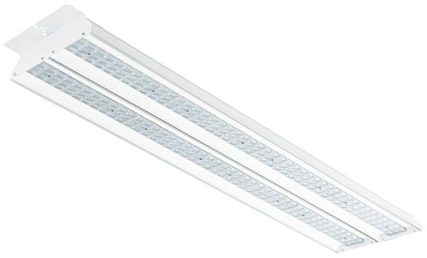 Plafonnier LED SG Arena 156W 23370lm 840 IP23 DALI 1256×295mm blanc