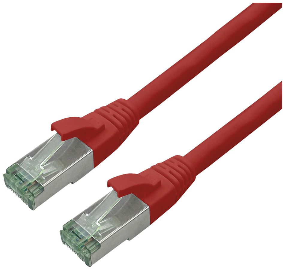 Patchkabel RJ45 ROLINE RM Kat.6A S/FTP AWG26 TPE rot 2m