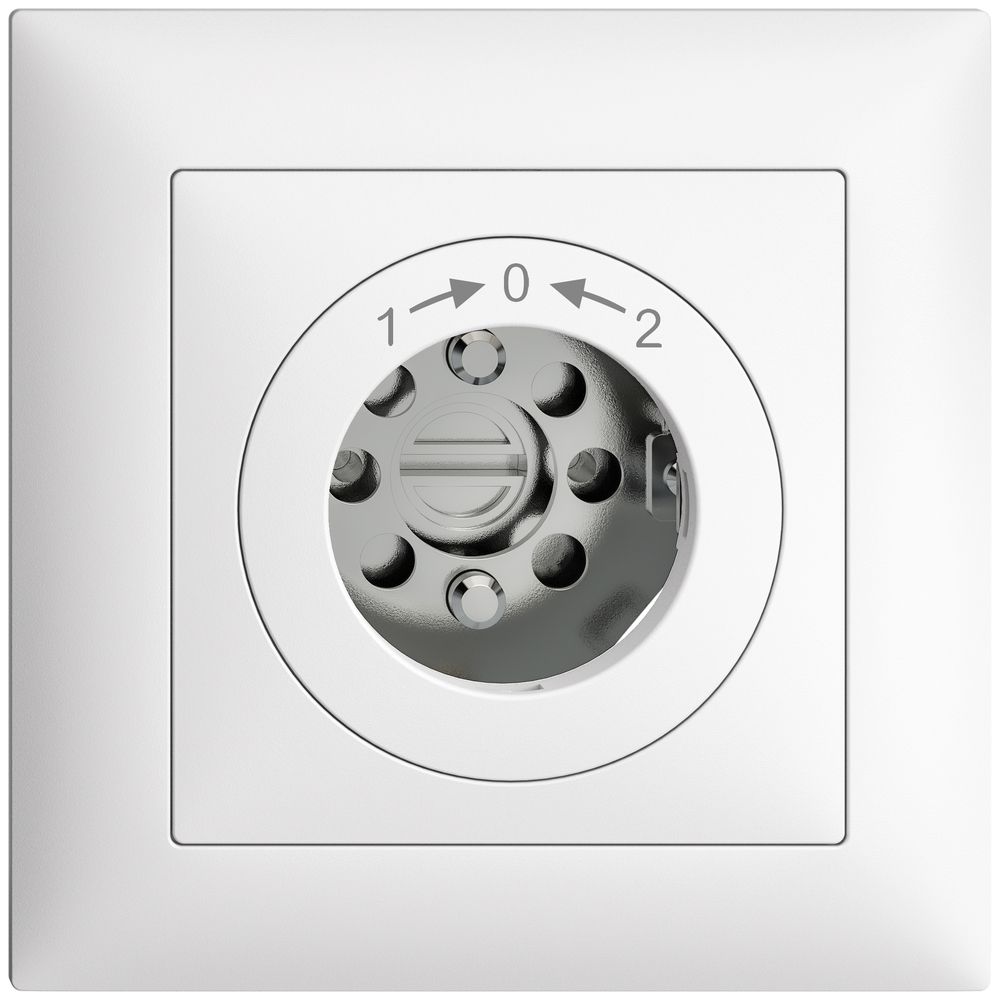 Contact pivotant ENC 1->0<-2 EDIZIOdue blanc pour serrure, s.cyl.