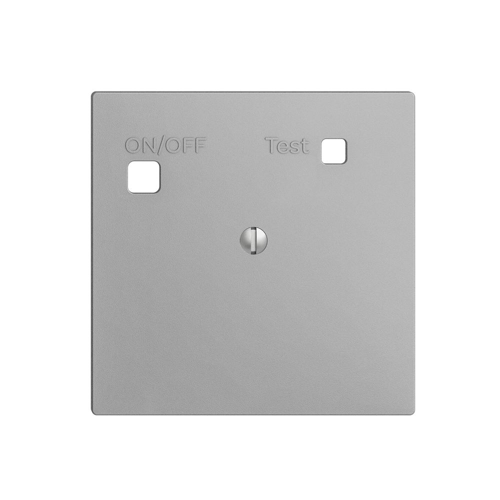 Kit frontale EDIZIOdue per presa FI F, chiuso, silver