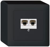 Scatola AP kallysto 2×RJ45u separato nero