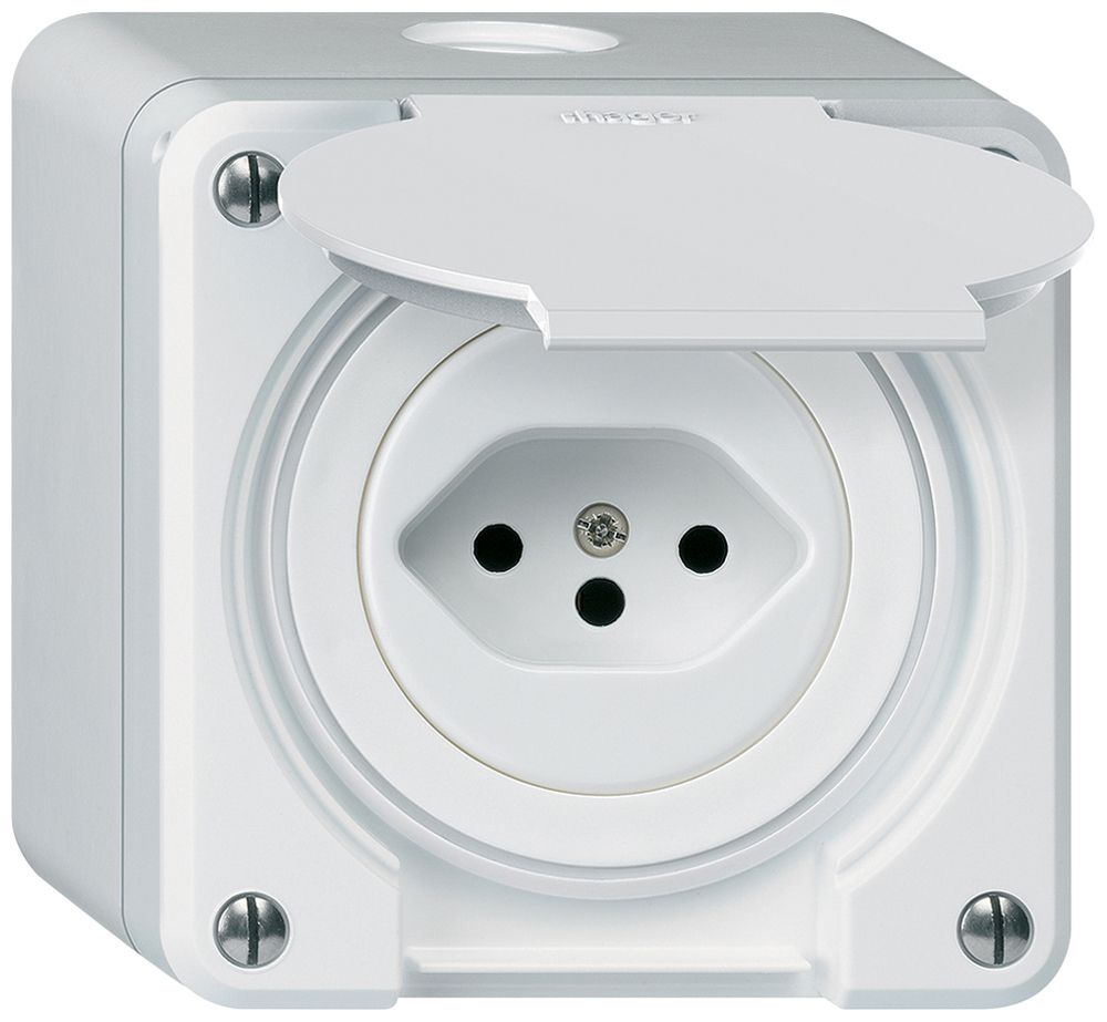 Presa AP robusto tipo 13 bianco