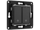 UP-Wandsender Shelly Wall Switch 2 2-Kan 70×70×12mm schwarz