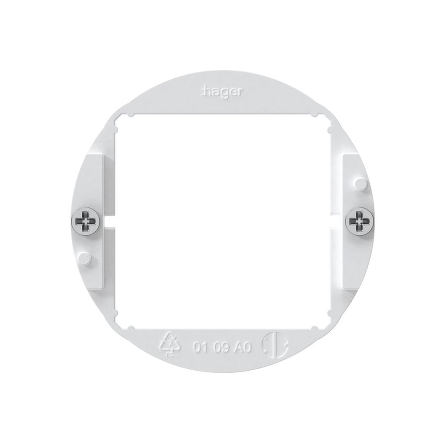 Étrier de fixation Hager blanc