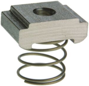 Ancoraggio Woertz, acciaio inossidabile A4, M6, con molla