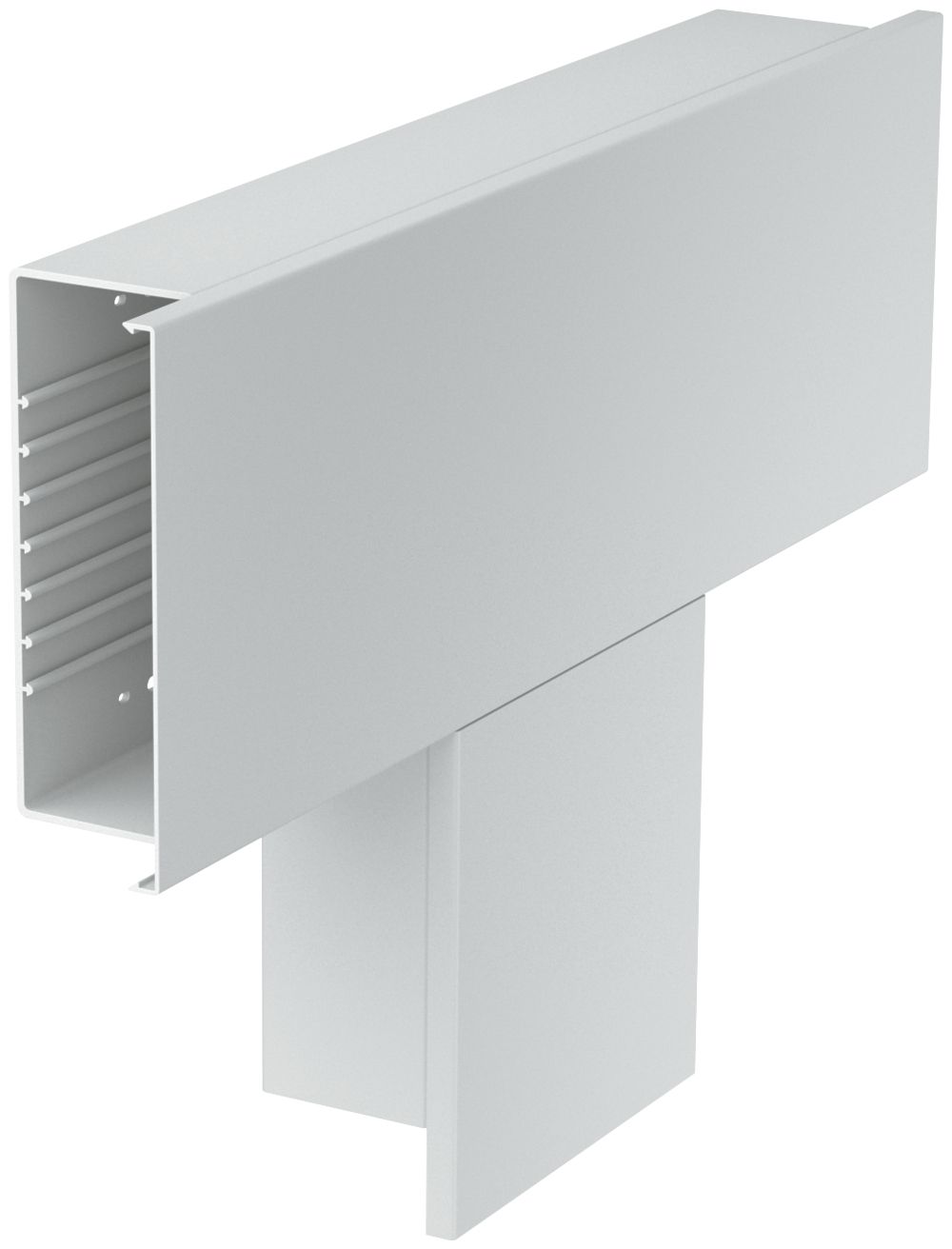 T-Stück Bettermann 600×230×100mm, PVC, hellgrau, 7035