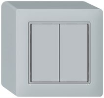 Poussoir KNX AP KAL 2×touches 4×points actionnables LED gris