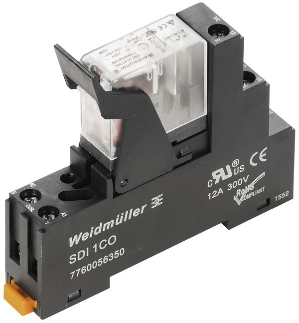 Interface relais WM DRIKIT 230VAC LED rouge 1C 250VAC, 10A