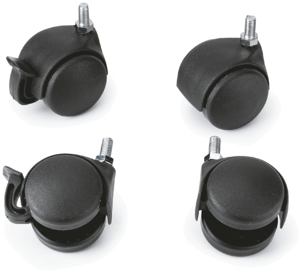 Transportrollen Elcase, 4 Stk. 2 Rollen mit Arretierung