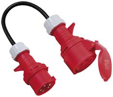 Verlängerungskabel Brennenstuhl Gummi 5×1.5mm² CEE16/CEE16 Phasenwender 0.4m sz