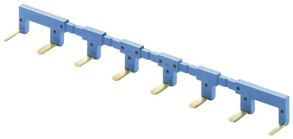 Kammbrücke Finder 022.18, für 8 Geräte der Serie 22.32, 10A, blau