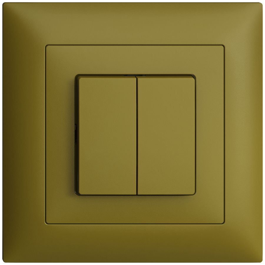 UP-Schalter EDIZIOdue 1/3+3/1P olive