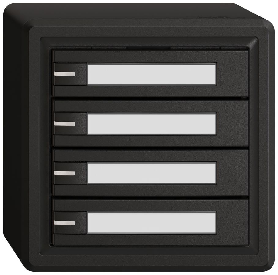 Pulsante KNX RGB AP EDIZIO.liv SNAPFIX® sensore temp.RGB-LED targ.4× com.1T ne