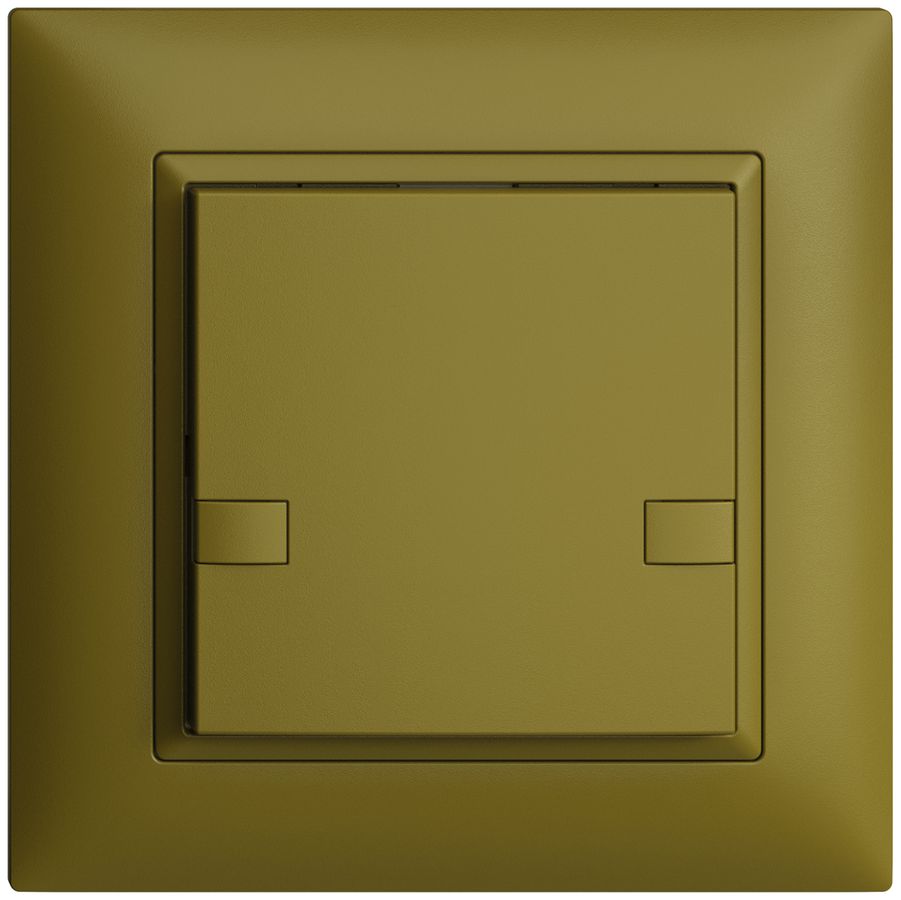 UP-Universaltaster 1×2T Steckklemme EDIZIOdue olive, ohne LED