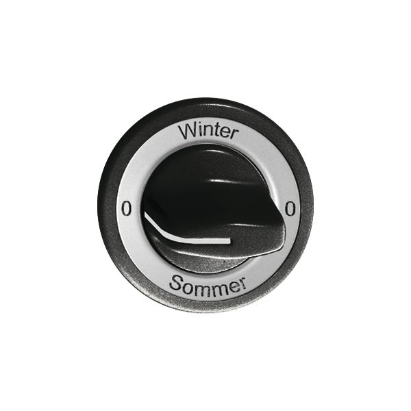 Kit front. 0-Winter-0-Sommer per interr.rotativo nero