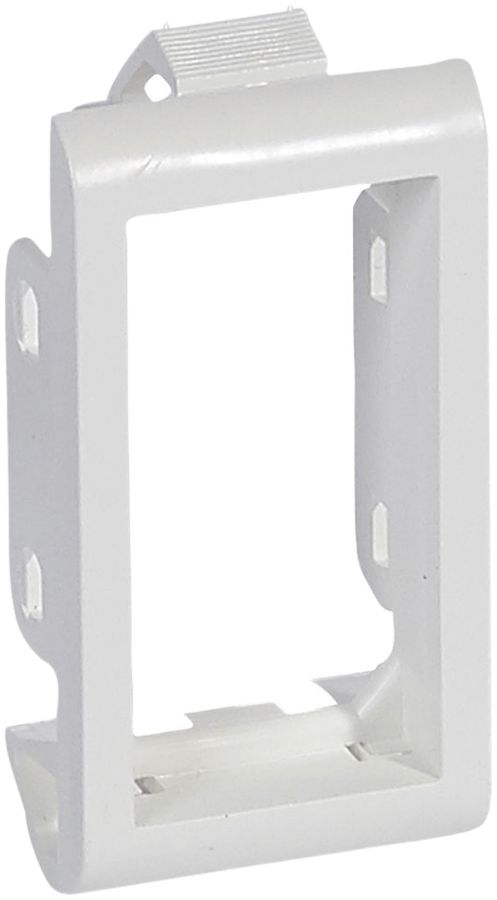 Cadre support INC MOS 1×1 blanc pour plaque Ø1…3mm 1 module