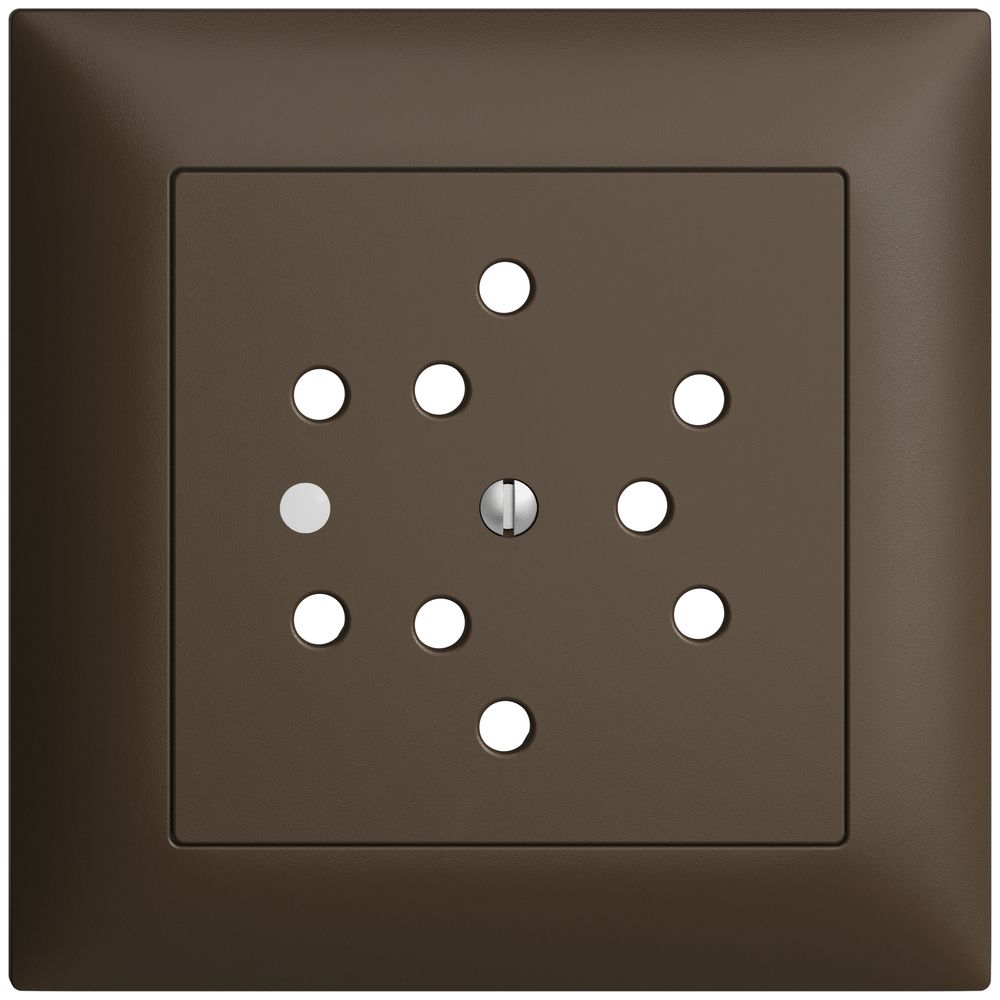 UP-Frontset EDIZIOdue coffee 88×88mm 3×T12 mit Linse