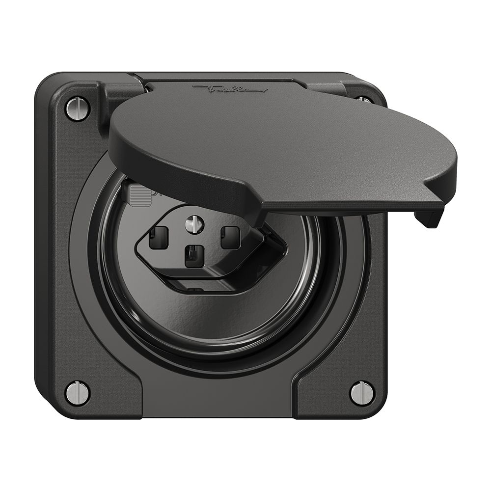 FI-Steckdose NEVO N.CO 30mA, Typ 23, Anschlussklemmen für weitere Steckdosen, sz