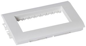 Modulträger Mosaic 1×4 horizontal 80×78mm weiss matt