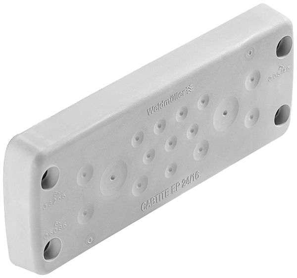 Plaque passe-câbles WM CABTITE EP 24/16 149.6×58×21.2mm TPE gris