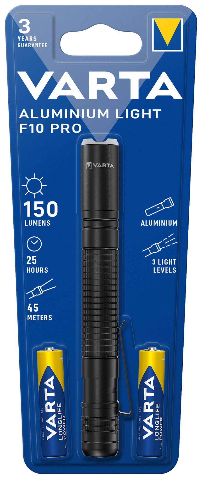 LED-Taschenlampe VARTA Light Pro F10 150lm 2×AAA