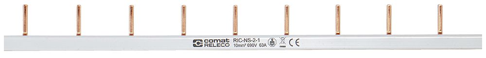 Kammschiene ComatReleco RIC-NS-2-1, 1-polig (N), Brückung A2, 2×17.5mm