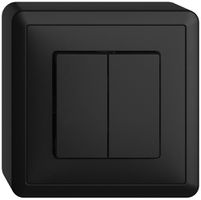 AP-Taster EDIZIOdue 2×A-R/1P schwarz