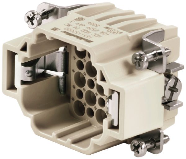 Insert mâle Weidmüller HDC HDD 250V 10A 24L à sertir grd.3