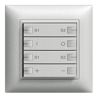 UP-Dimmer ZEP 2K/4T Zentral-Nebenstelle ON-OFF Szene EDIZIOdue silver LED