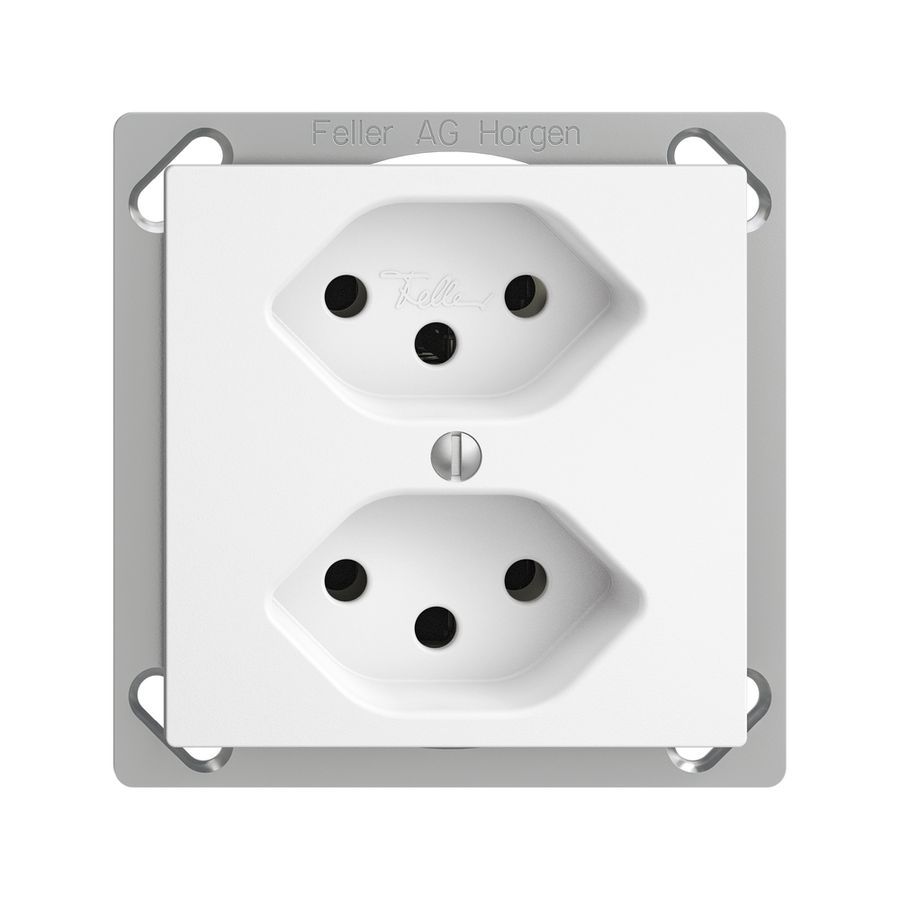 Presa INS EDIZIOdue 2×T13 bianco